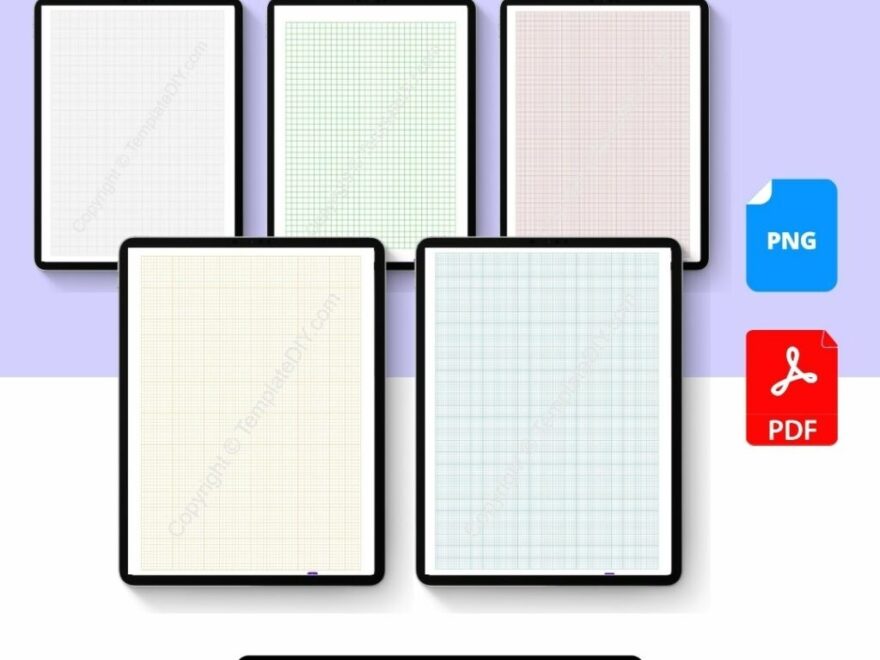 Engineering Graph Paper Grid Paper Template Printable PDF