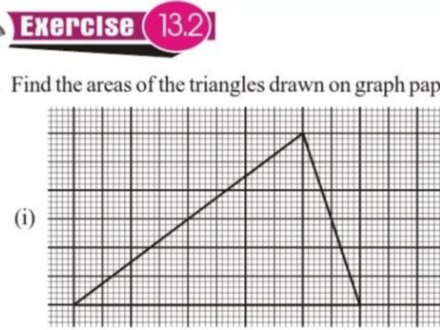 EXEPGIS 13 2 Find The Areas Of The Triangles Drawn On Graph Paper i