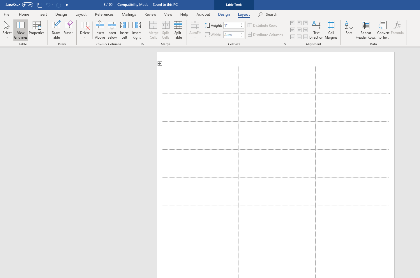 FAQ Turning On Microsoft Word Gridlines SheetLabels