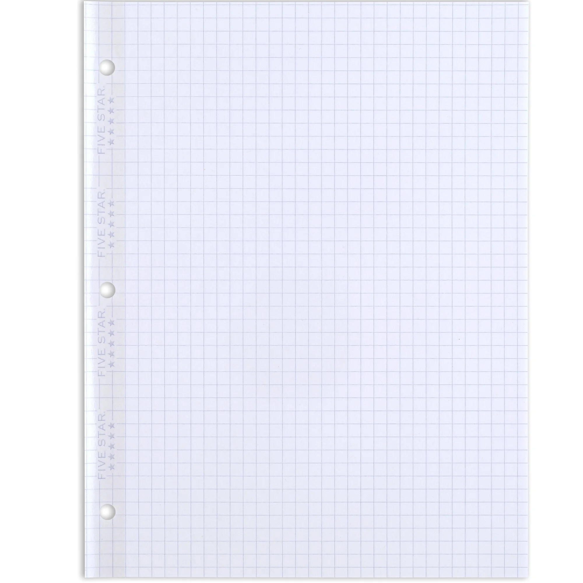 Five Star Graph Ruled Reinforced Notebook Paper School Supplies 75 Sheets Three Packs 11 1 2 X 8 Walmart