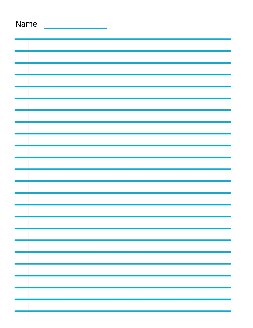 1 Bold Lined Graph Paper Printable