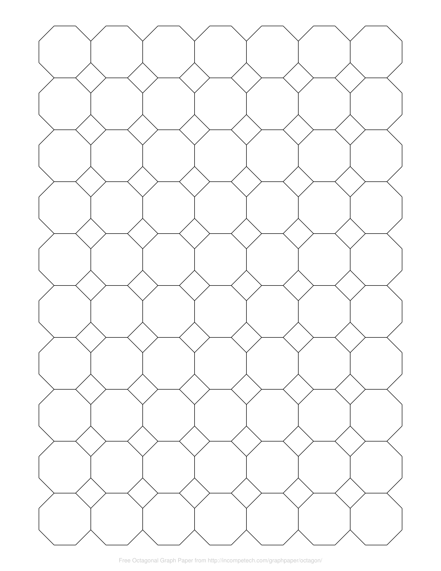 Free Online Graph Paper Octagonal
