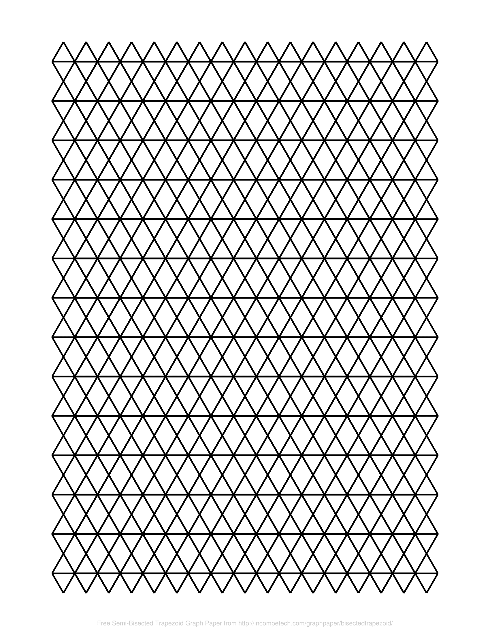 Printable Trapazoid Graph Paper