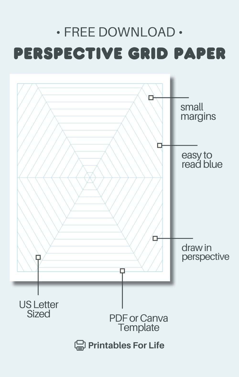 Free Perspective Grid Paper Free Perspective Grid Paper