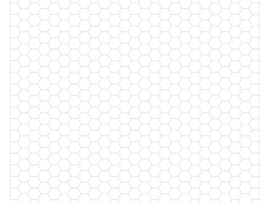 Free Printable 1 4 Hexagonal Graph Paper Download And Print PDF