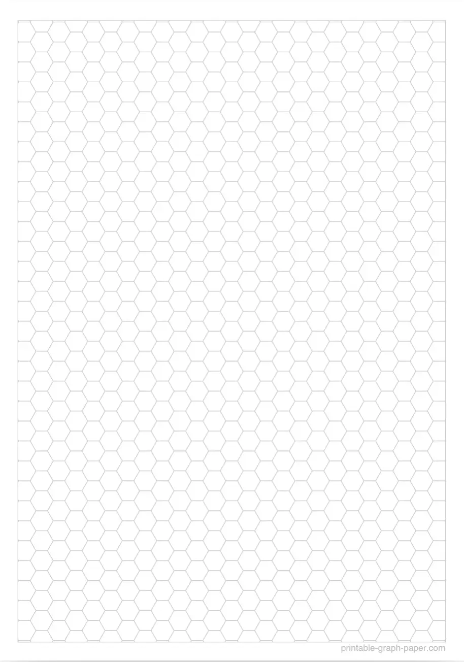 Free Printable 1 4 Hexagonal Graph Paper Download And Print PDF Free Printable 1 4 Hexagonal Graph Paper Download And Print PDF