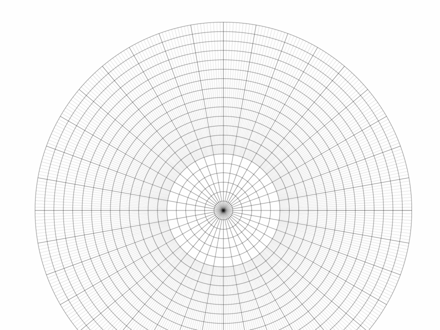 Free Printable Polar Graph Template Polar Graph Paper With Radians 500 Sheet Ream 1 4 Spacing Red Ink 3 Hole Punched 1 Inch Graph Paper