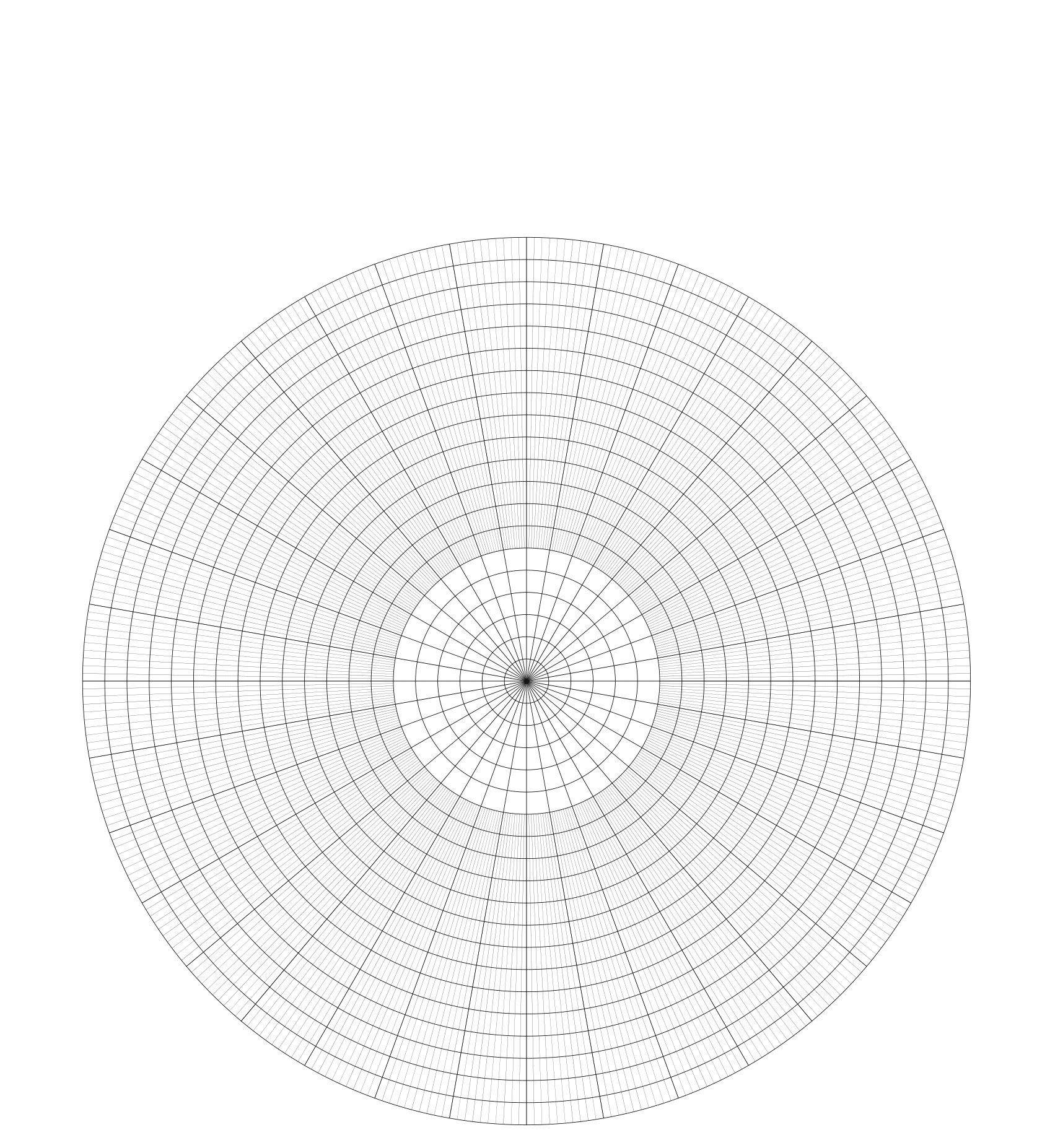 Free Printable Polar Graph Template Polar Graph Paper With Radians 500 Sheet Ream 1 4 Spacing Red Ink 3 Hole Punched 1 Inch Graph Paper