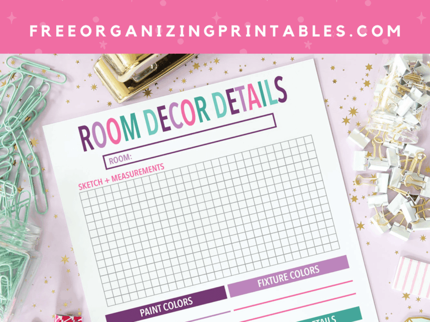Free Room Planner Printable Free Organizing Printables