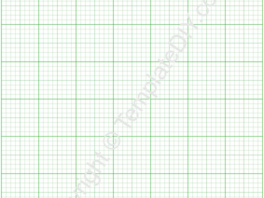 Full Page Graph Paper Grid Paper Template Printable PDF