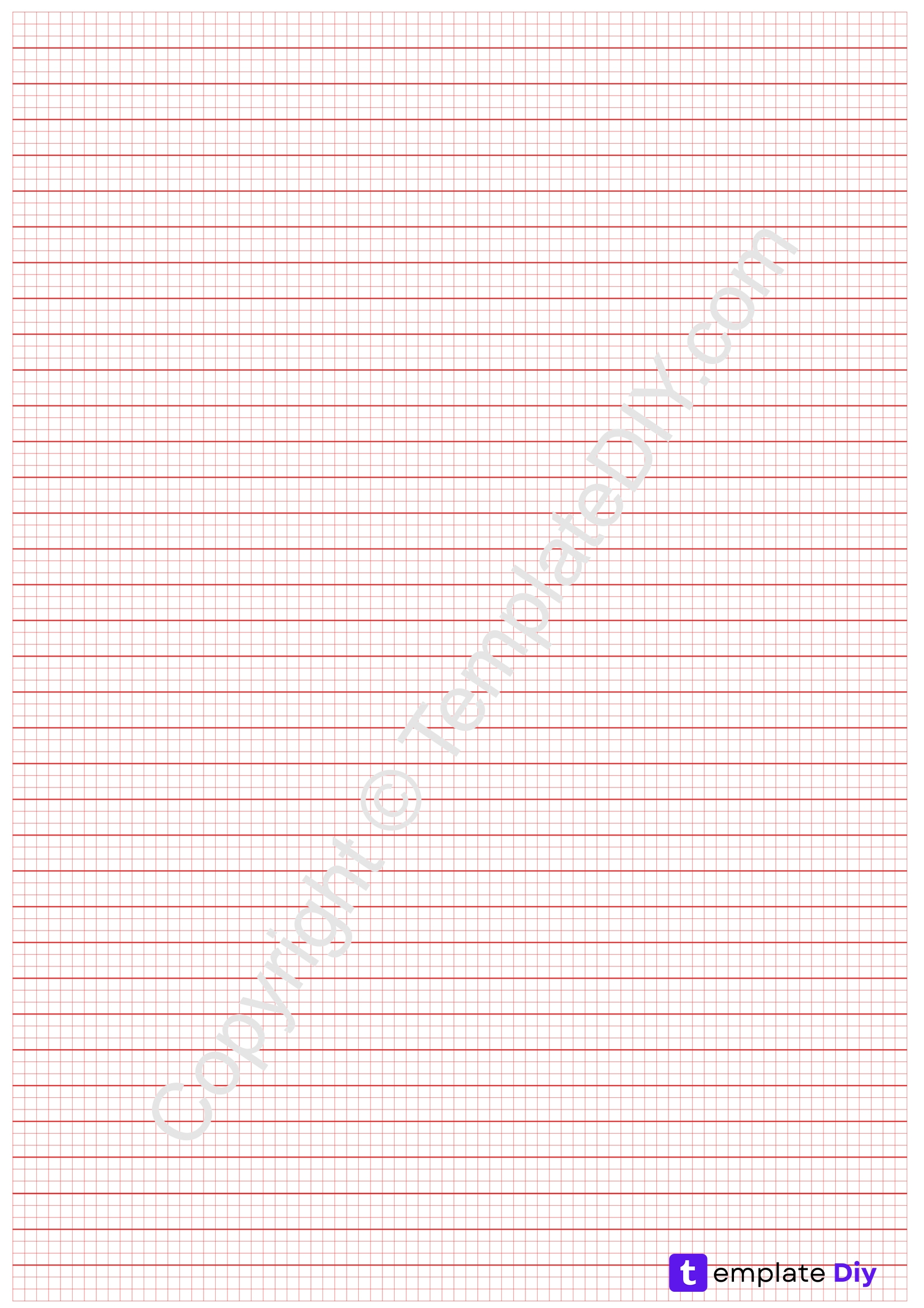 Full Page Graph Paper Grid Paper Template Printable PDF