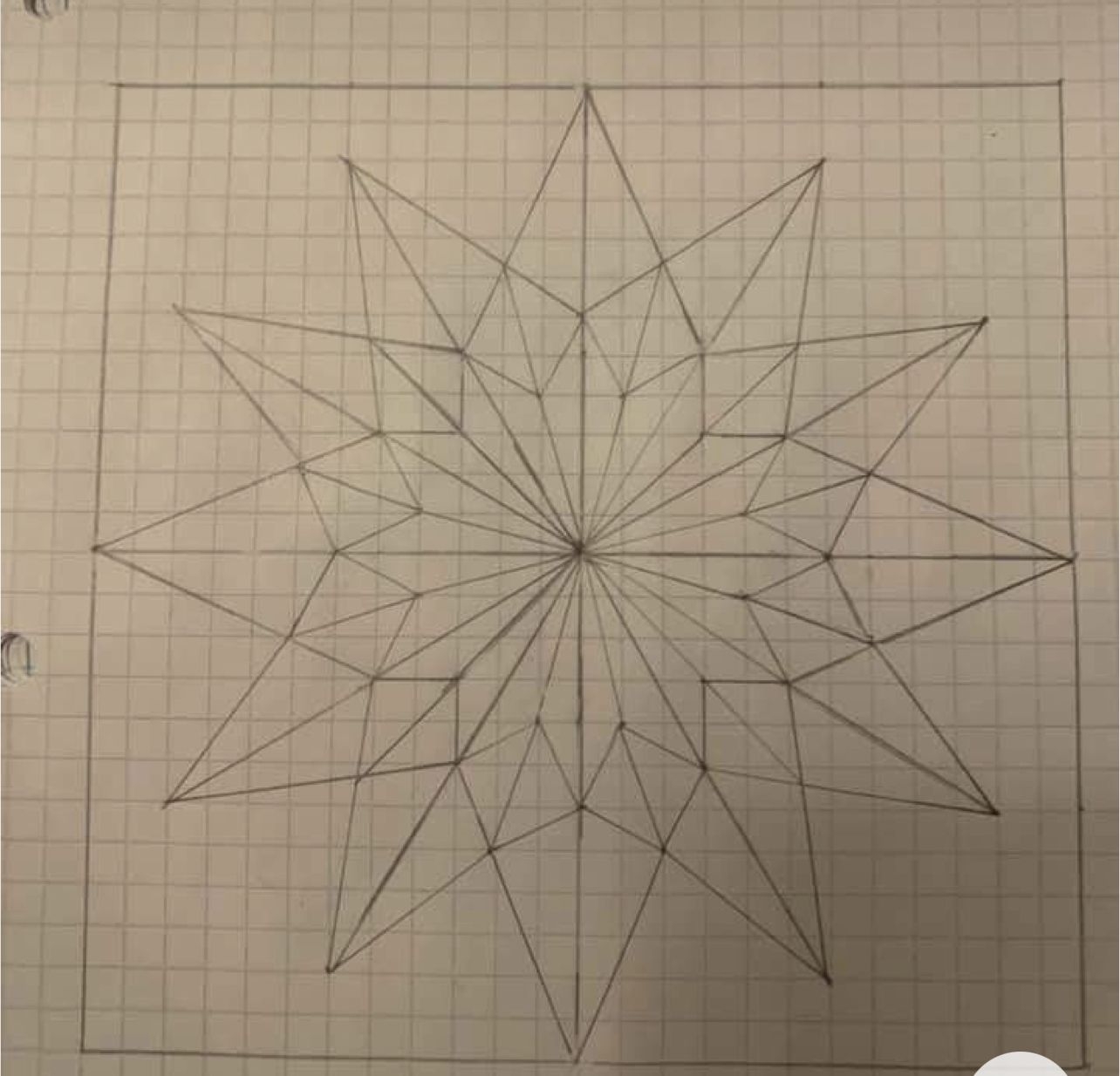 Geometric Drawing Of A Star