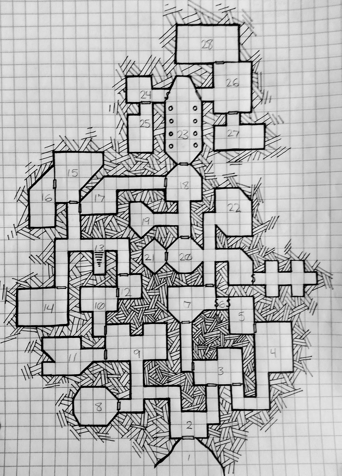 Mapping Dungeons By Graph Paper