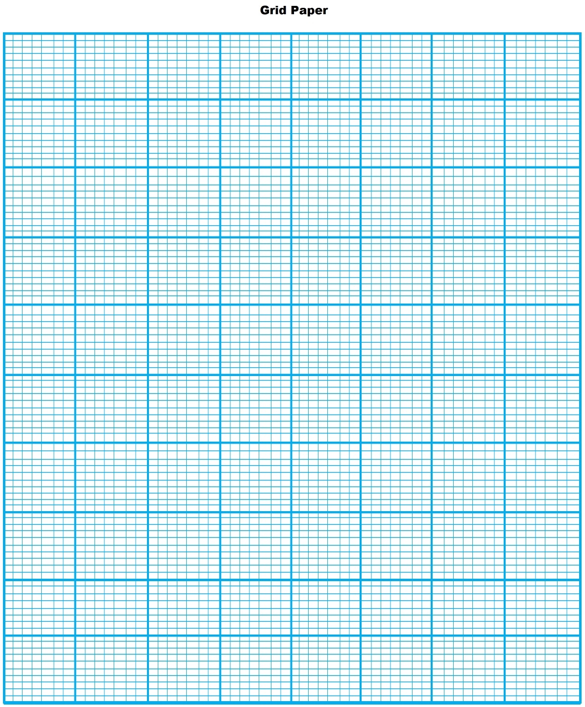 Graph Paper Printable Metric