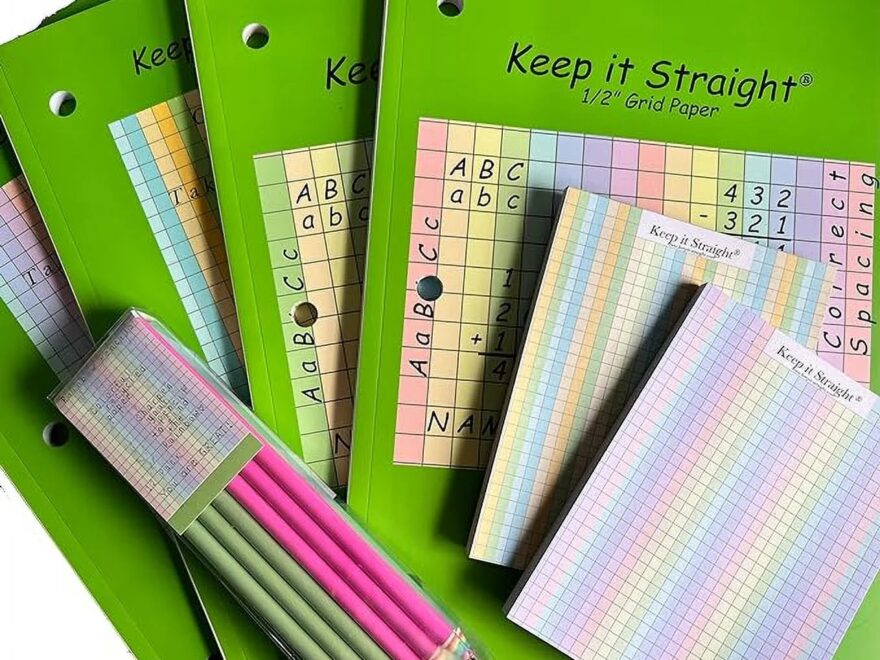 Graph Notebook Keep It Straight Kid s Colorful 1 2 Squares Grid Graph Paper 8 5 In X 11 In Pastel 90 Sheets Large Grid Graph Paper