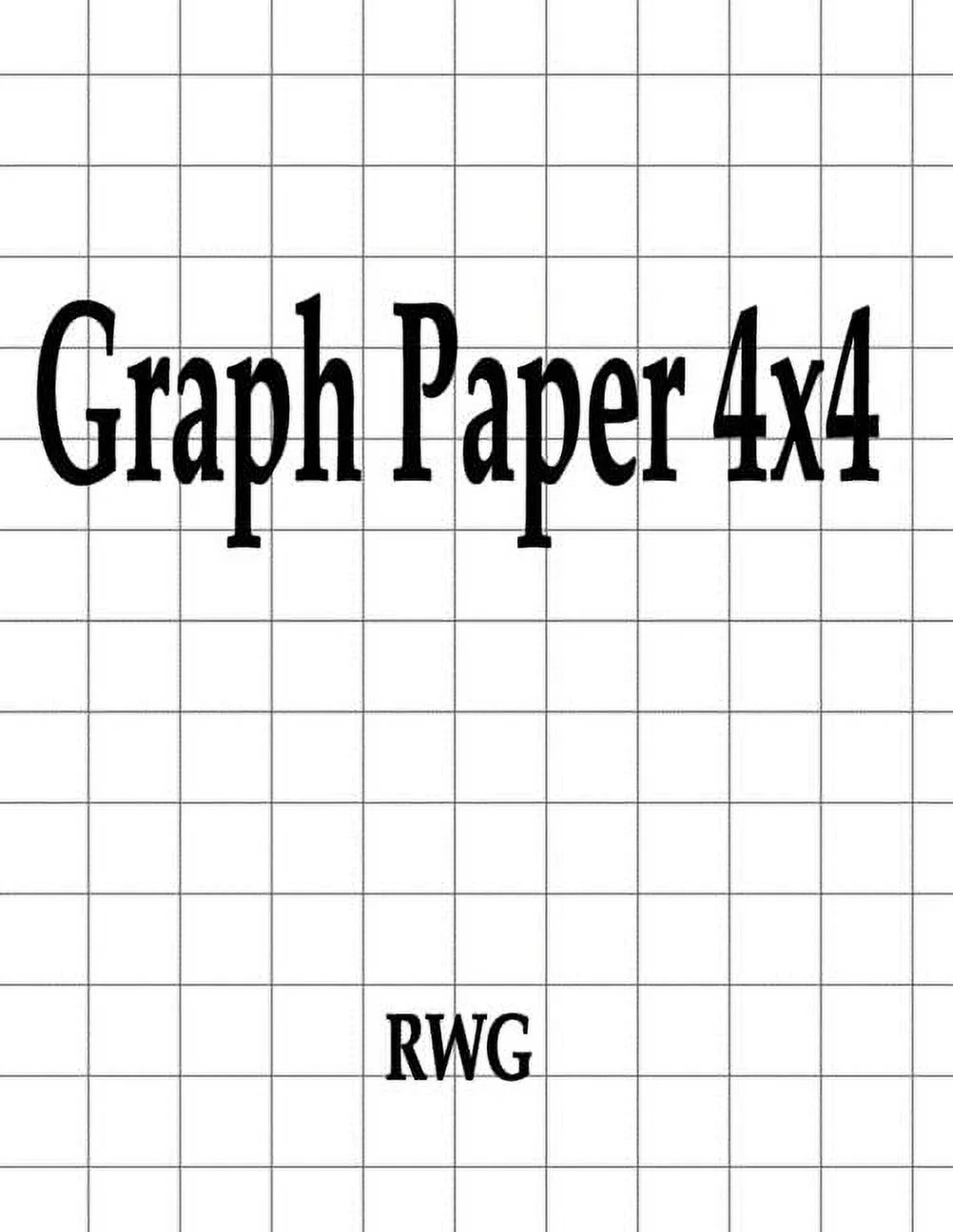 Graph Paper 4x4 150 Pages 8 5 X 11 Paperback Walmart