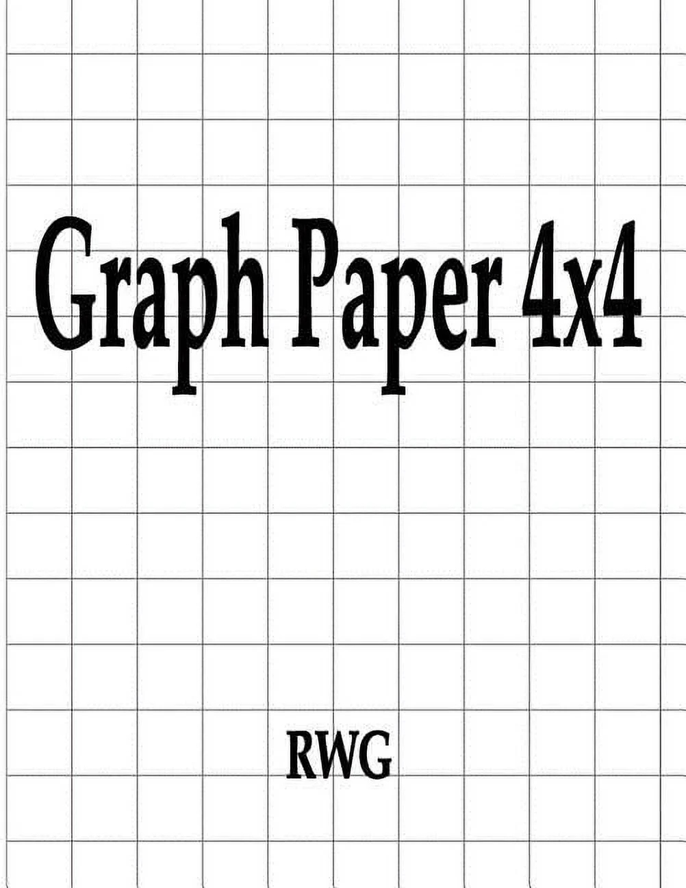 Graph Paper 4x4 50 Pages 8 5 X 11 Paperback Walmart Business Supplies Graph Paper 4x4 50 Pages 8 5 X 11 Paperback Walmart Business Supplies