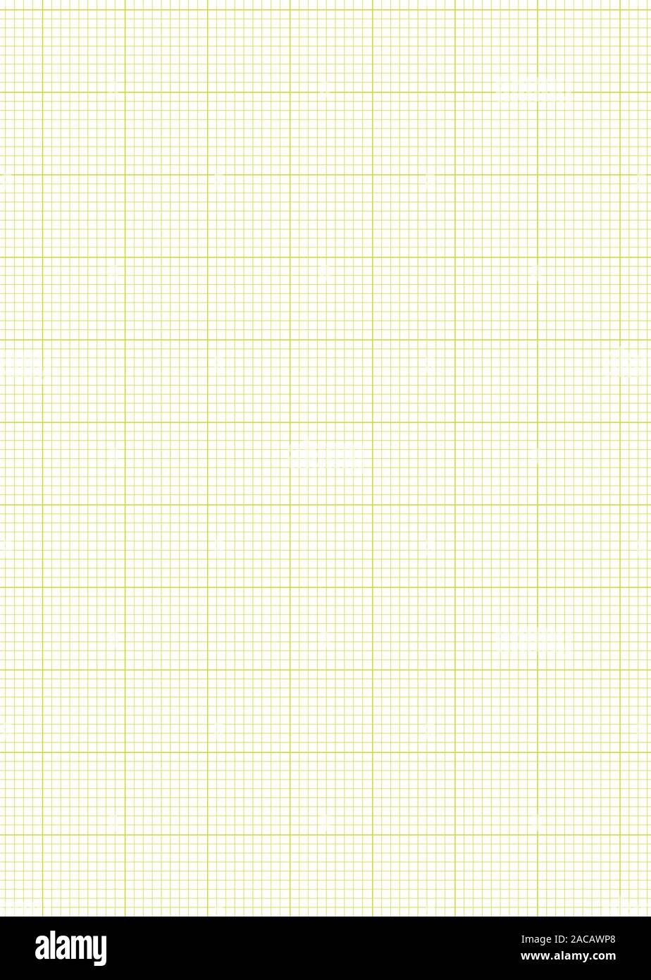 Graph Paper A4 Sheet Green Stock Photo Alamy