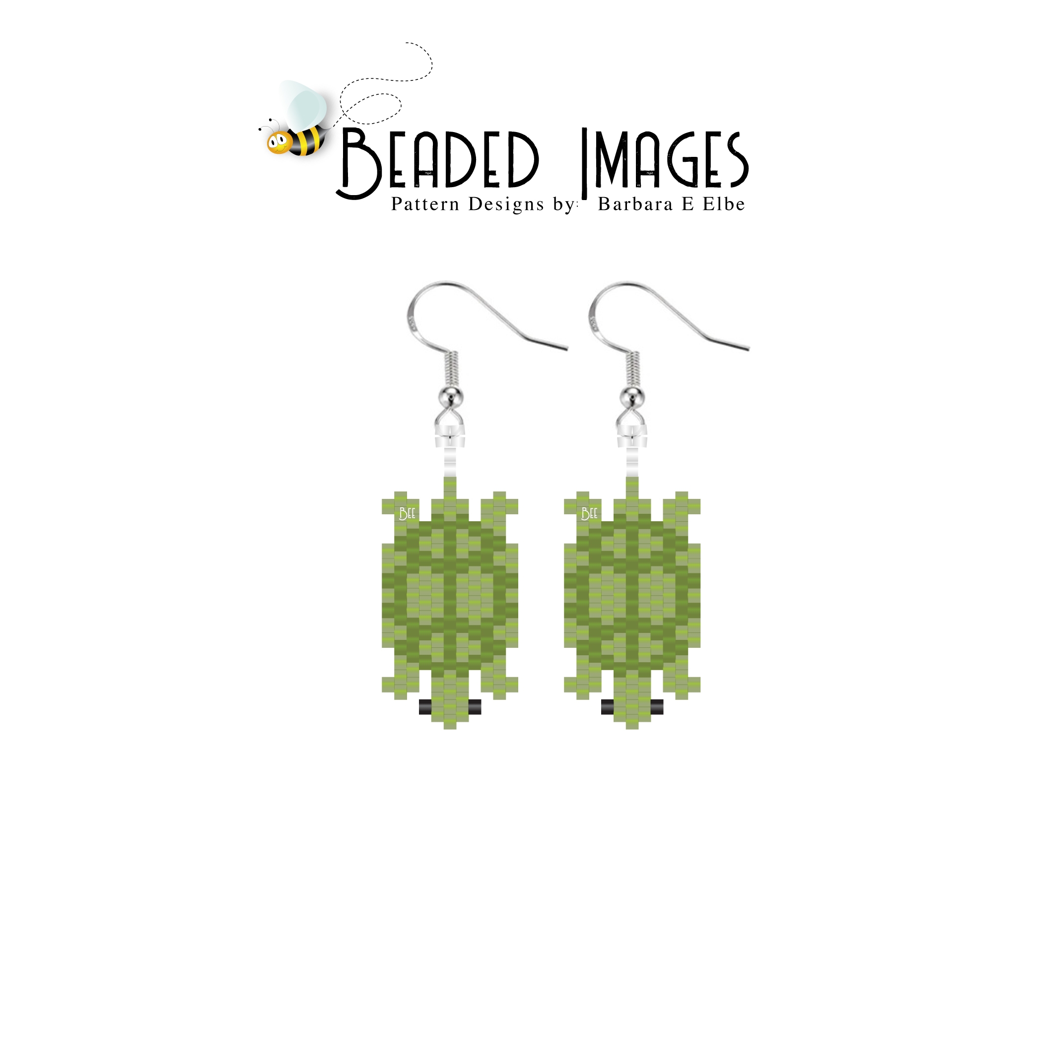 Graph Paper Brick Peyote Comanche Earring 15 Beads Wide Deli Sova Enterprises