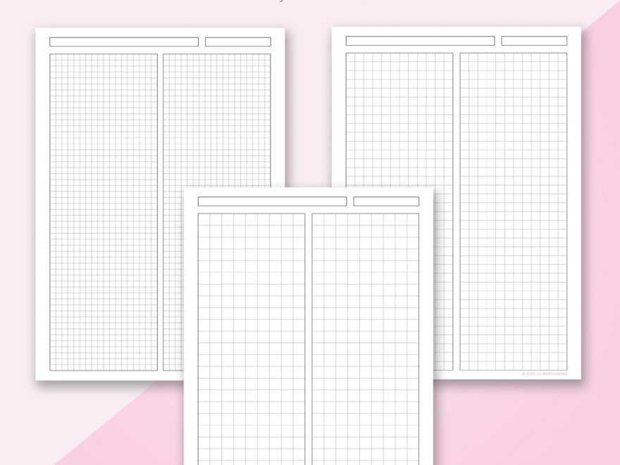 Graph Paper Graph Note Paper Graph Notebook Paper Printable Graph Stationary Printable Notetaking Paper Wide Graph Paper Narrow Graph Etsy