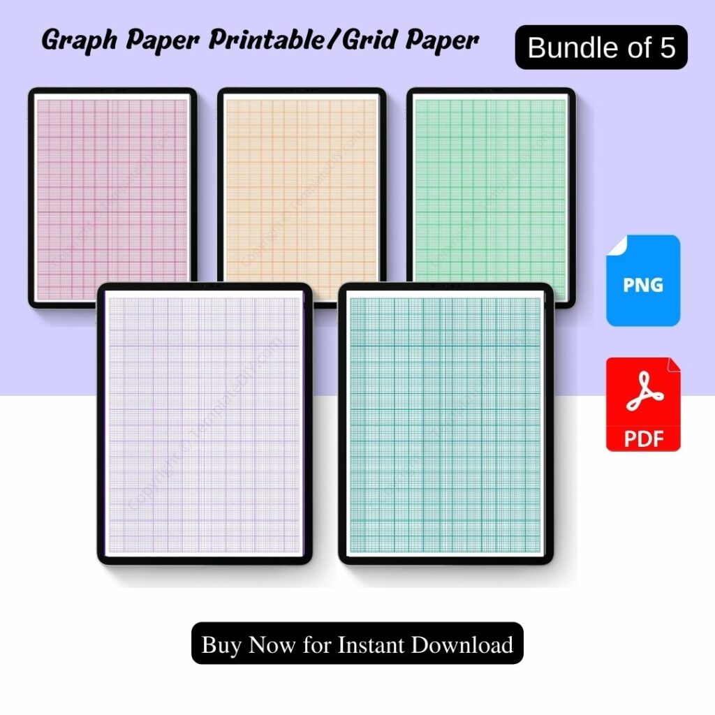 Graph Paper Grid Paper Template Printable PDF Word