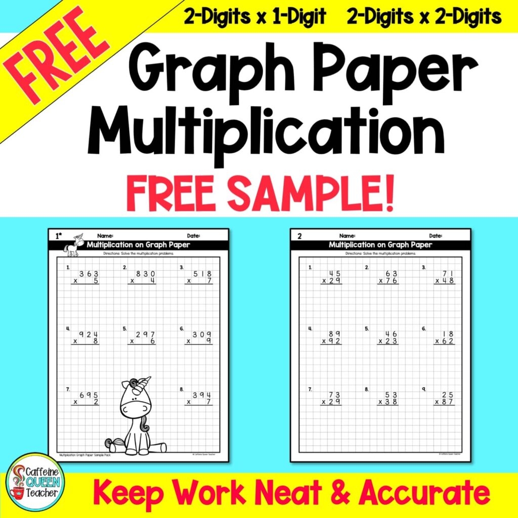 Graph Paper Math Intervention Caffeine Queen Teacher Worksheets Library