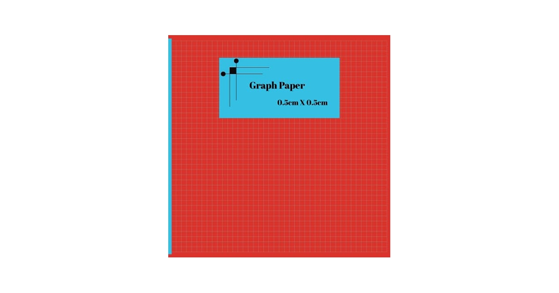 Graph Paper Notebook In 5cm X 5cm Grid 8 5 X 8 5 192 Pages Colour Pop Range Red And Light Blue Squared Paper Amazon Books