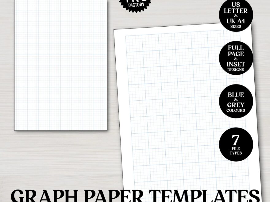 Graph Paper PDF Templates Graph Paper Images Etsy