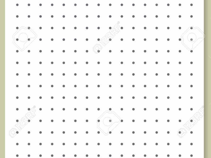 Graph Paper Printable Dotted Grid Paper On White Background Geometric Abstract Dotted Transparent Illustration With Dots For School Notebook Diary Notes Print Realistic Paper Blank Size A4 Royalty Free SVG Cliparts Vectors