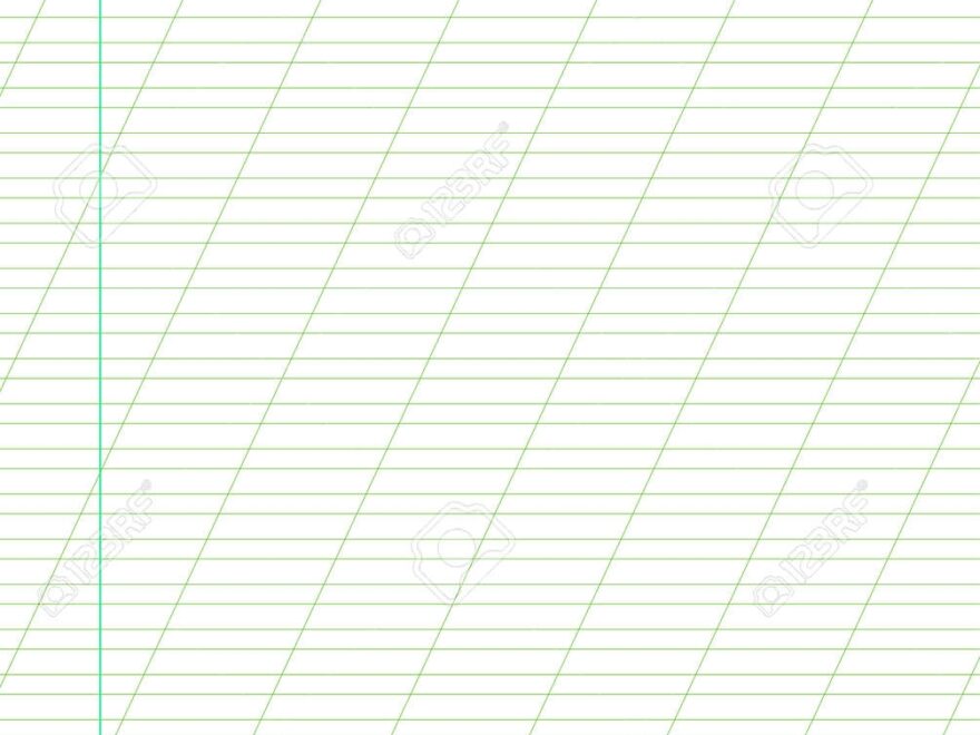 Graph Paper Printable Lined Grid Paper With Color Horisontal Diagonal Lines Geometric Pattern For School Oblique Notebook Realistic Lined Paper Blank Size Letter Exercise Page For Calligraphy Royalty Free SVG Cliparts Vectors