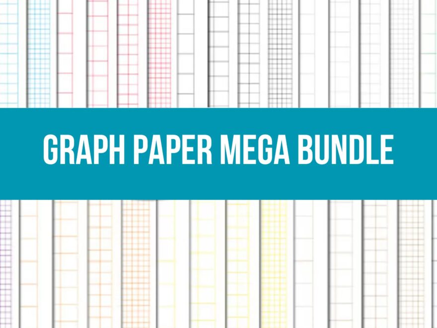 Graph Paper Printable Printable Grid Paper 60 Pages Graph Grid Printable Papers Printable Graph Paper Etsy Israel