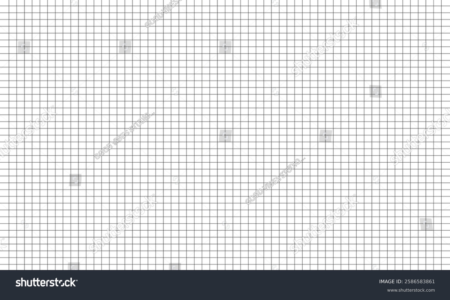 Graph Paper Printable Squared Grid Paper Stock Vector Royalty Free 2586583861 Shutterstock