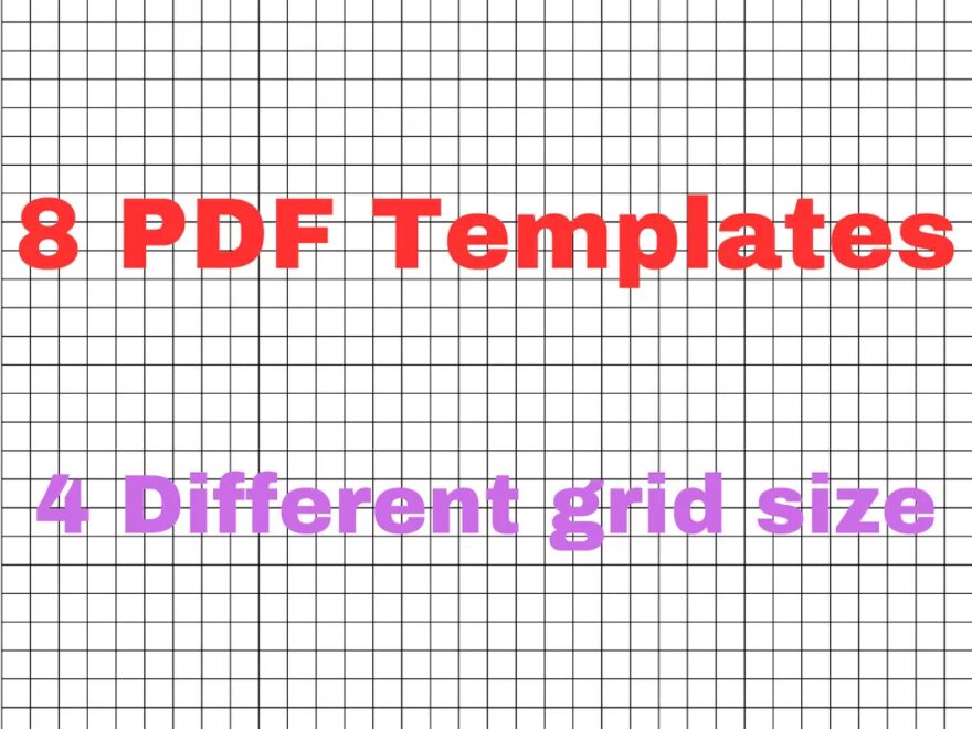 Graph Paper Quad Ruled 4 Grid Sizes 1 5 Inch 1 4 Inch 1 3 Inch 1 2 Inch US Letter Size 8 5 11 Inches Printable 8 Pdfs Multiple Grids KDP Etsy