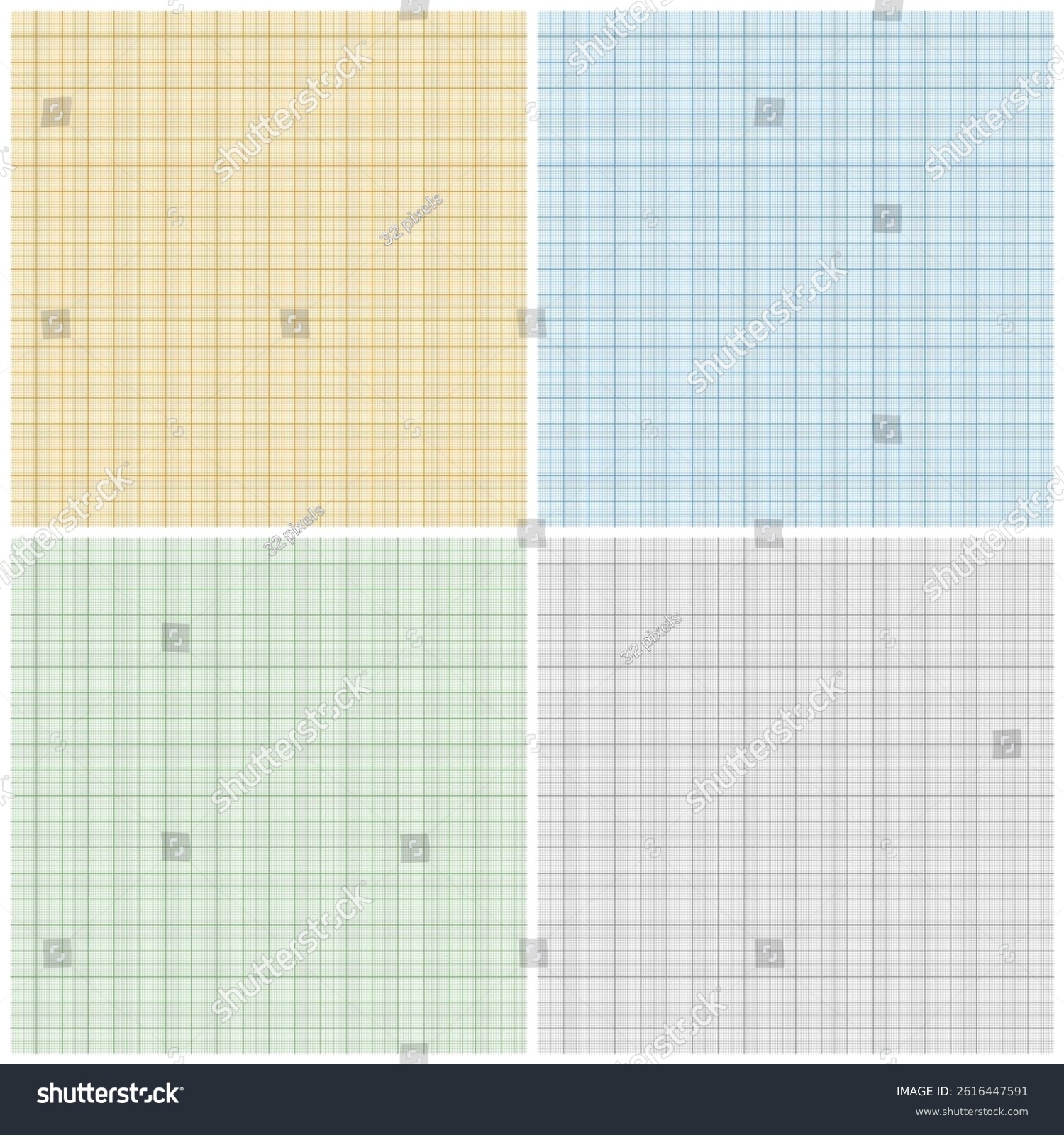Graph Paper Sheets Grid Millimeter Paper Stock Vector Royalty Free 2616447591 Shutterstock