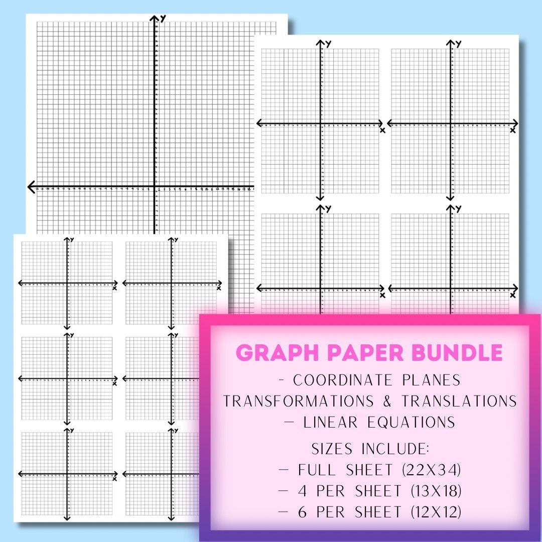 Graph Paper X Axis And Y Axis Printable 3 Different Sizes Worksheets Library