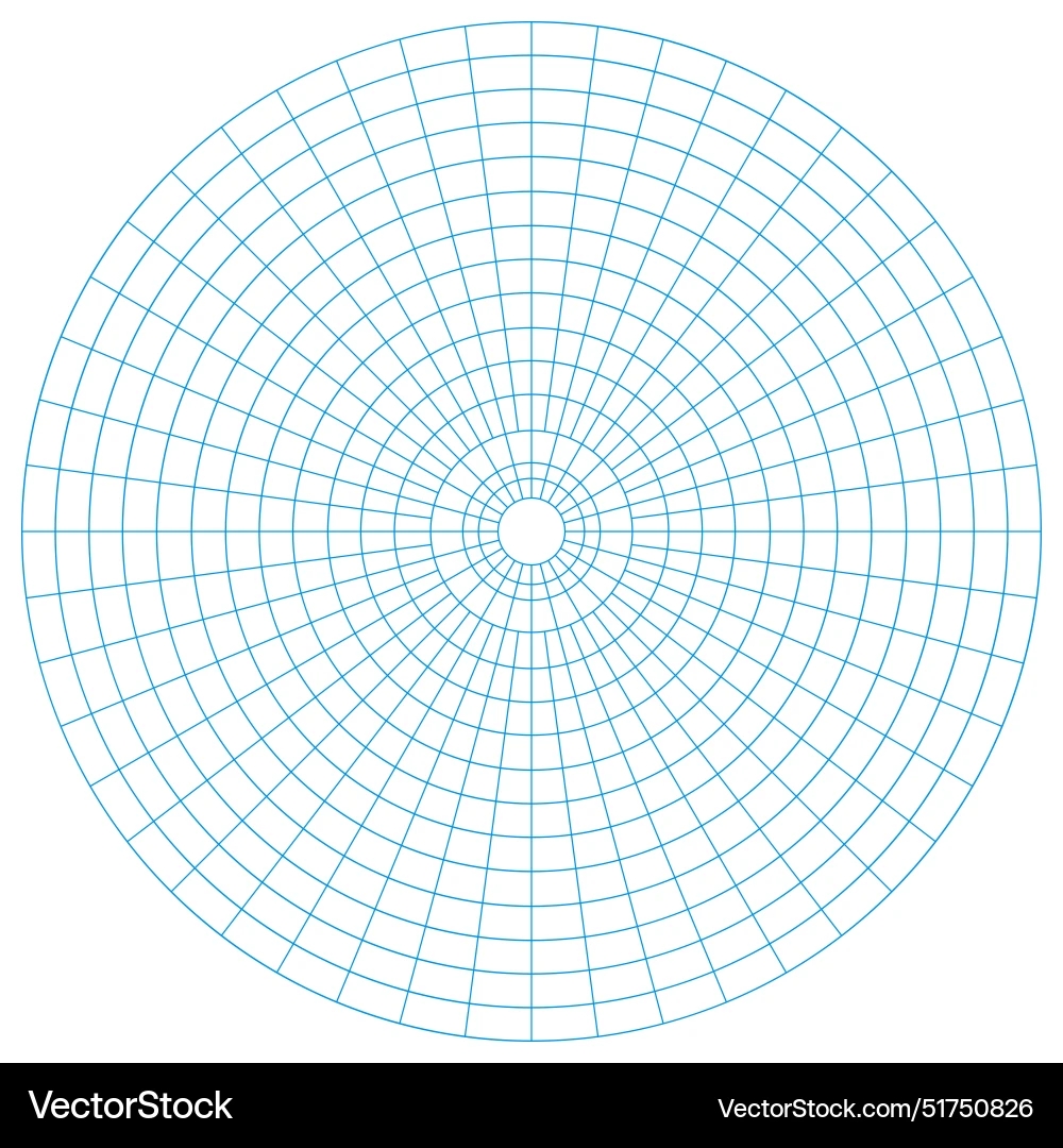 Polar Coordinate Graph Paper Printable Double Page