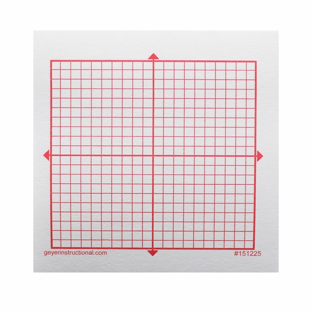 Graphing 3M Post it Notes XY Axis 20 X 20 Square Grid 4 Pads GYR151225 Geyer Instructional Products Post It Self Stick Notes