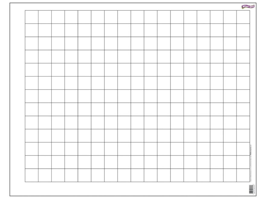 Graphing Grid 1 5 Inch Squares Wipe Off Chart T 1092