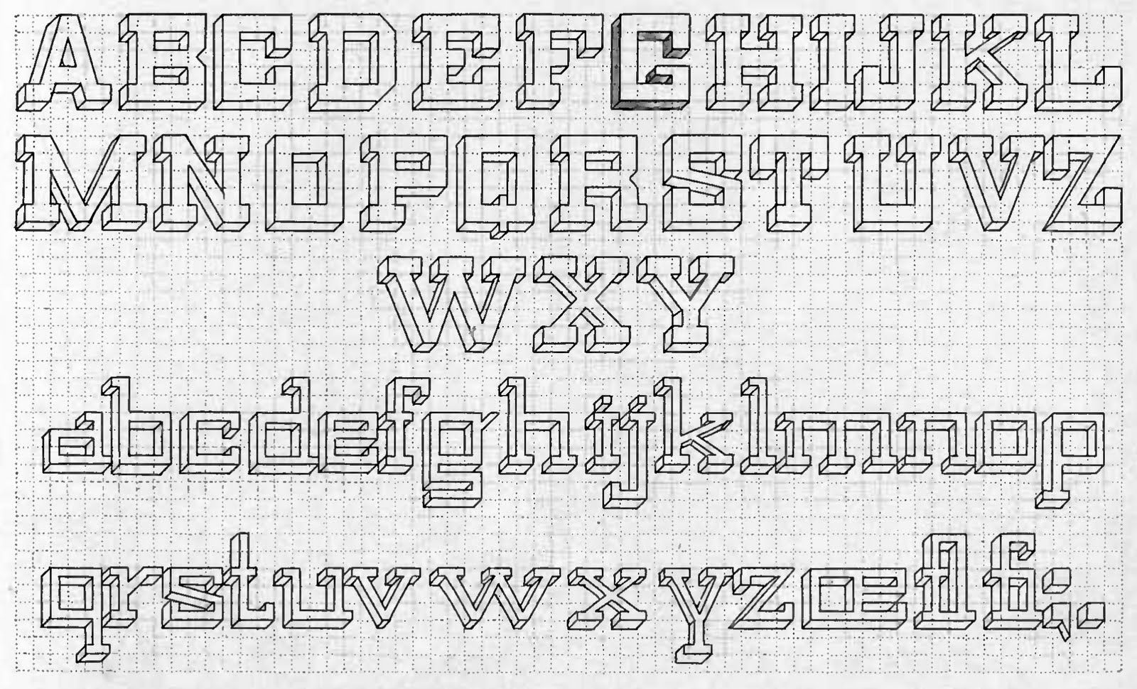 Grid Lettering