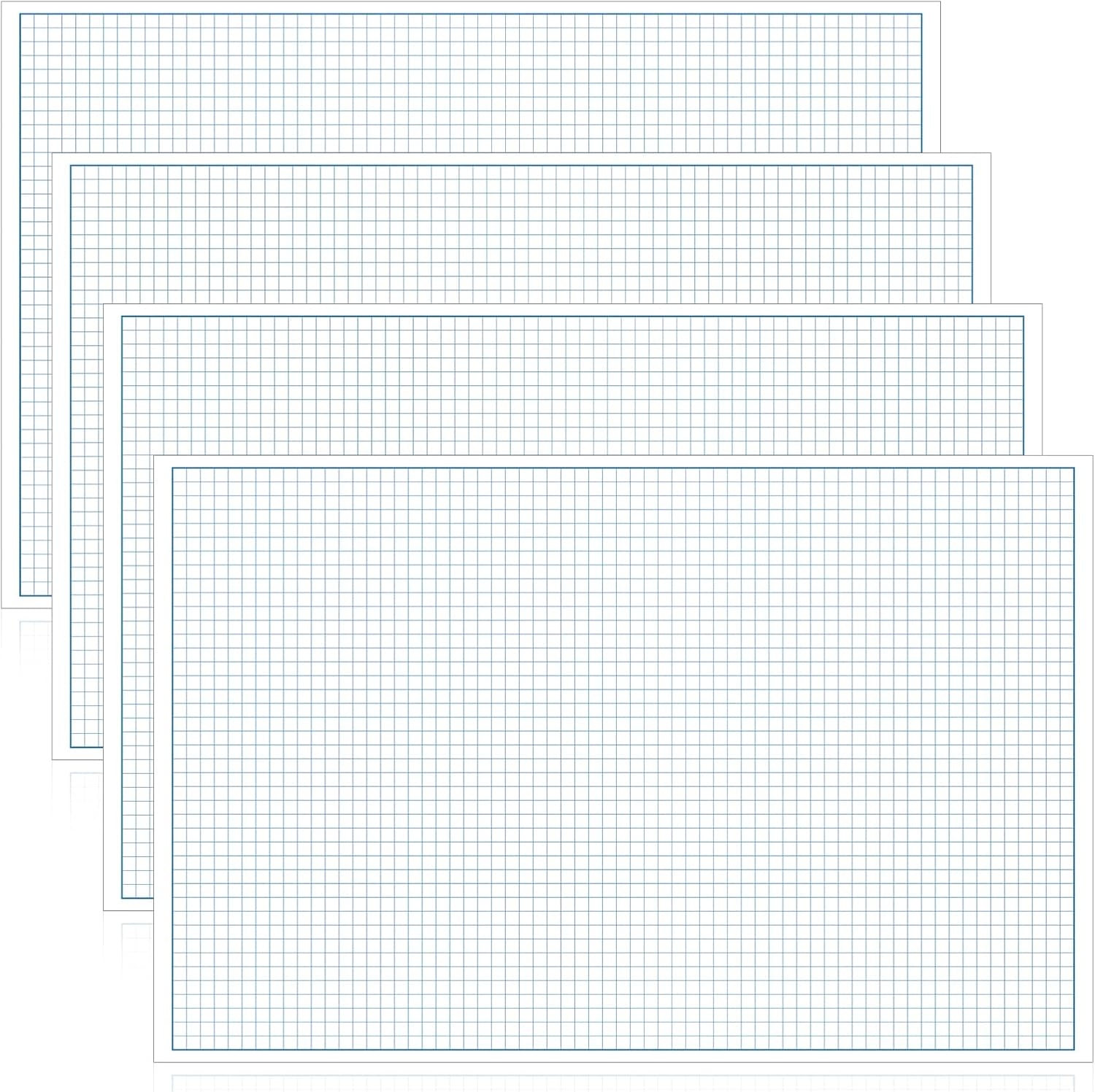 Grid Notebook 5 Pack Engineering Graph Paper Pads 11x17 Quadrille 4x4 Blue Rule 100gsm Grid Paper