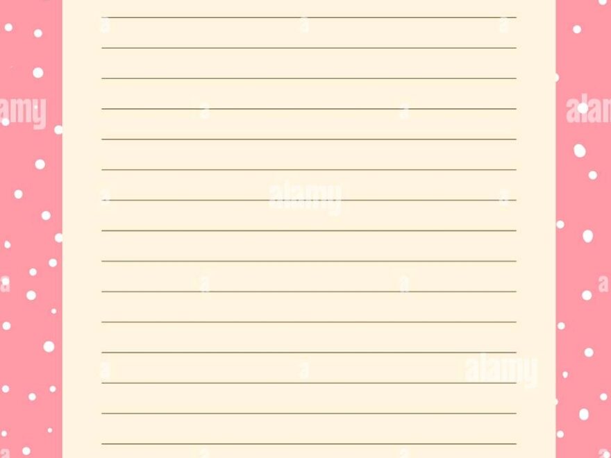 Grid Paper Printable Planner With Color Horizontal Lines Printing Paper Note Optimal A4 Size Time Management Concept Pattern For School Stock Vector Image Art Alamy