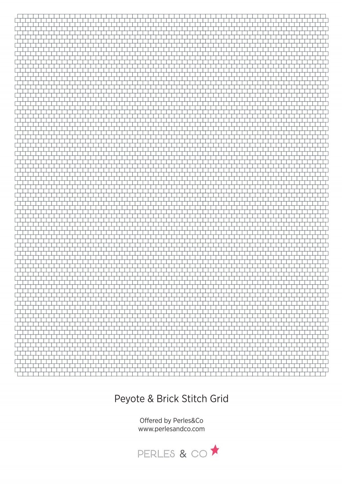 Peyote Stitch Graph Paper Size 11