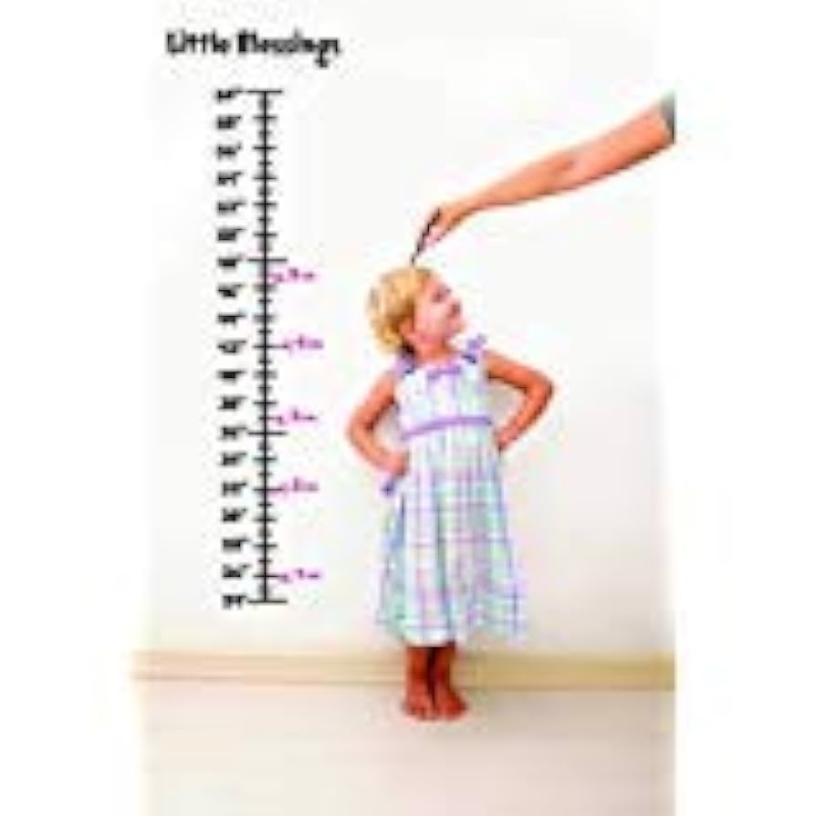 Growth Chart Stickers 2Sets 7 Feet Growth Chart Stencil Plane Template Reusable Height Growth Ruler Chart Painting Chart Template