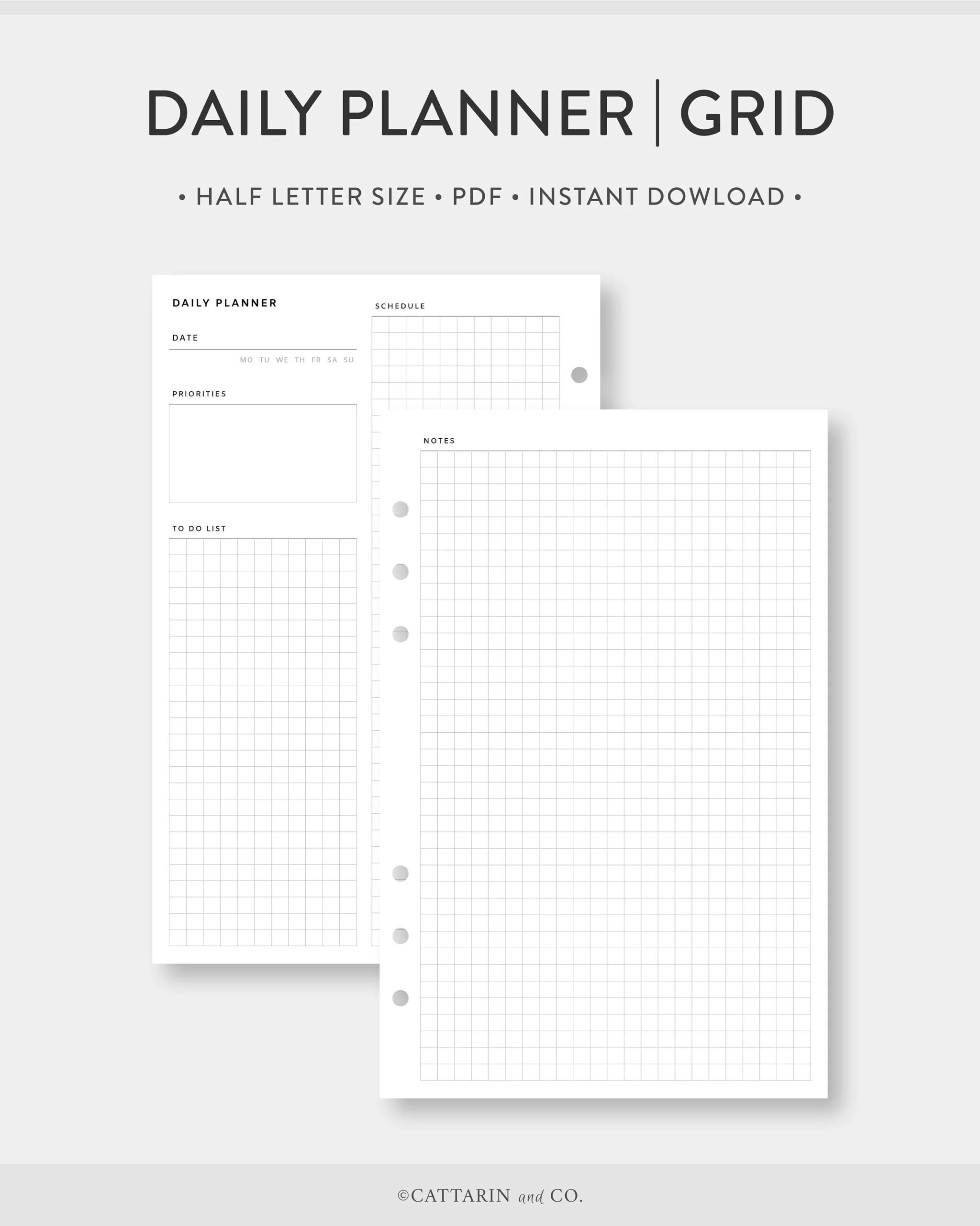 Printable Graph Paper Half Plan Half