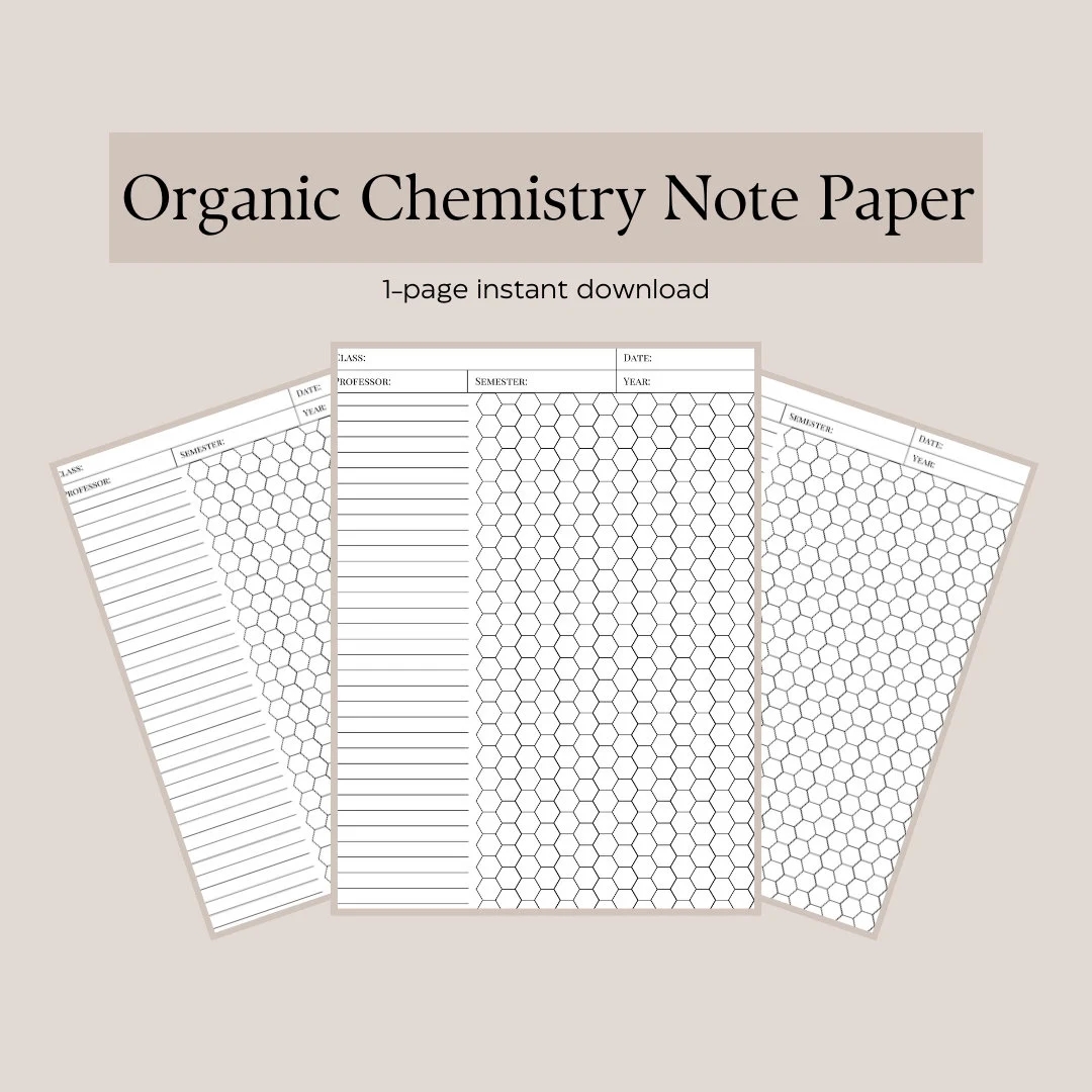 Hexagonal Note Paper Organic Chemistry Note Paper 1 page Instant Download Letter Sized A4 A5 Etsy Hexagonal Note Paper Organic Chemistry Note Paper 1 page Instant Download Letter Sized A4 A5 Etsy
