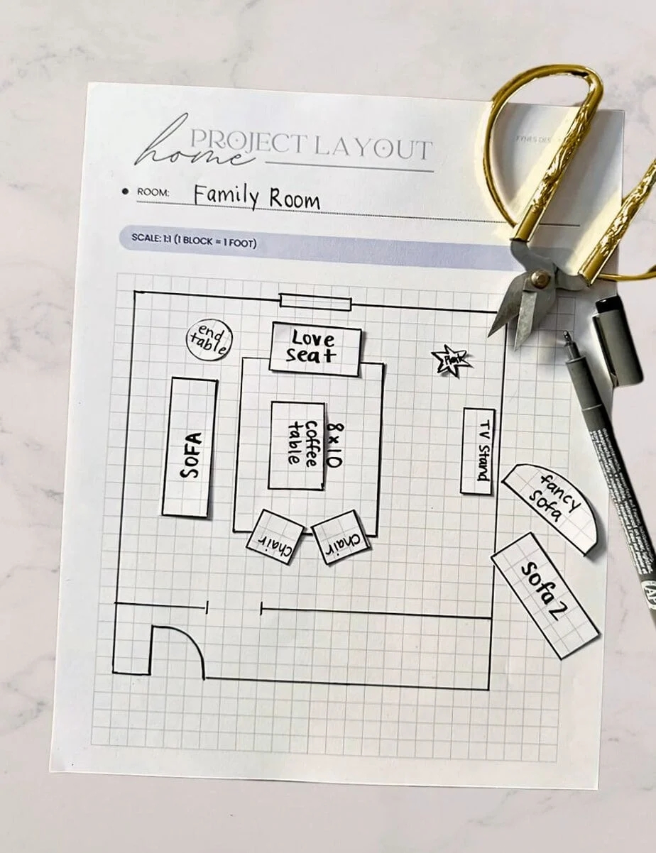 Room Planning Graph Paper