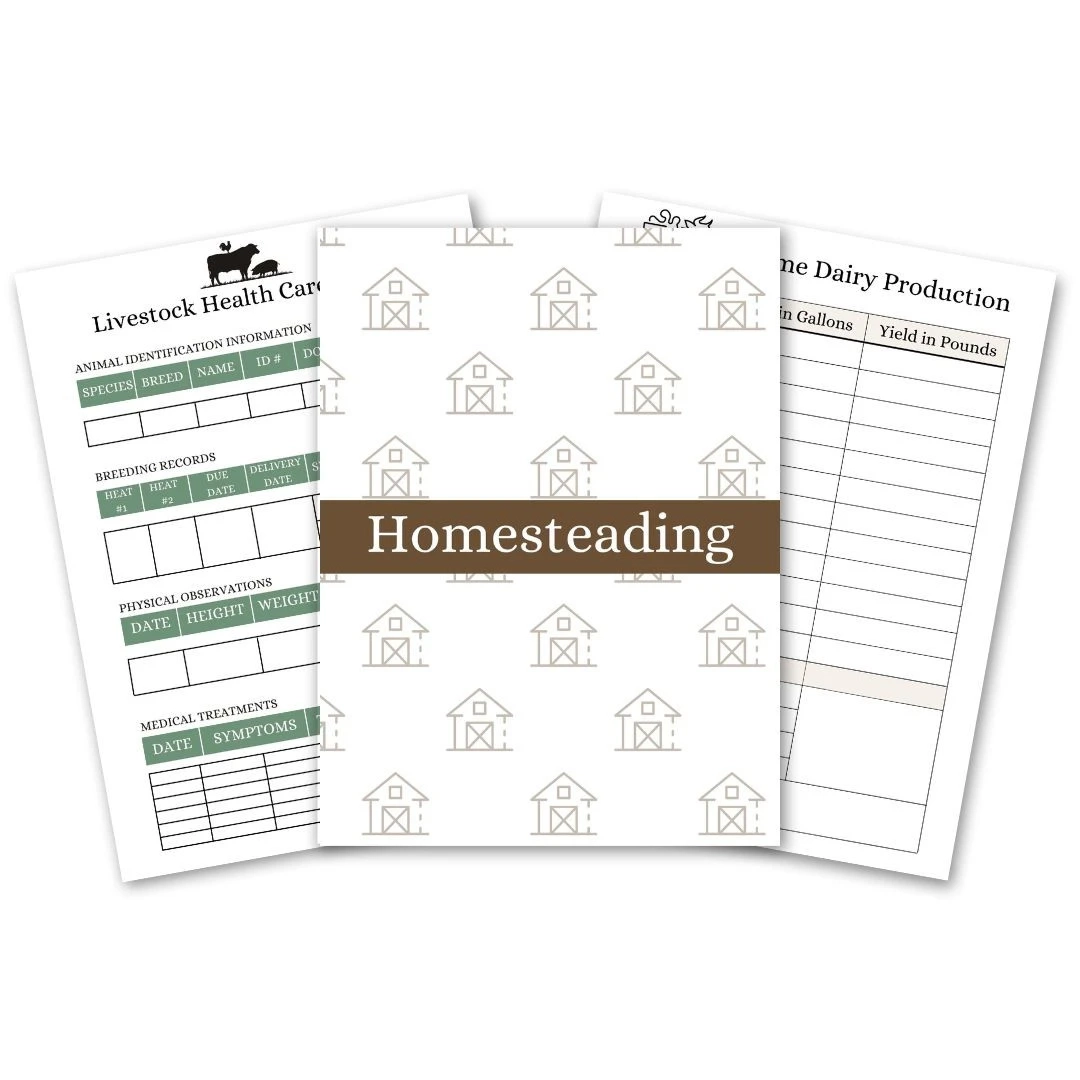 Homestead Management Printables Reformation Acres