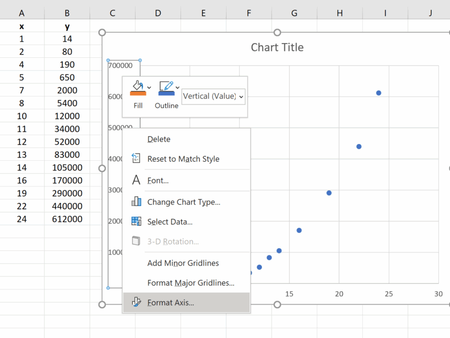 How To Create A Semi Log Graph In Excel