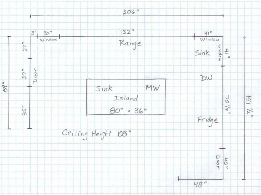 How To Measure Your Kitchen Ben s Repurposed Cabinetry