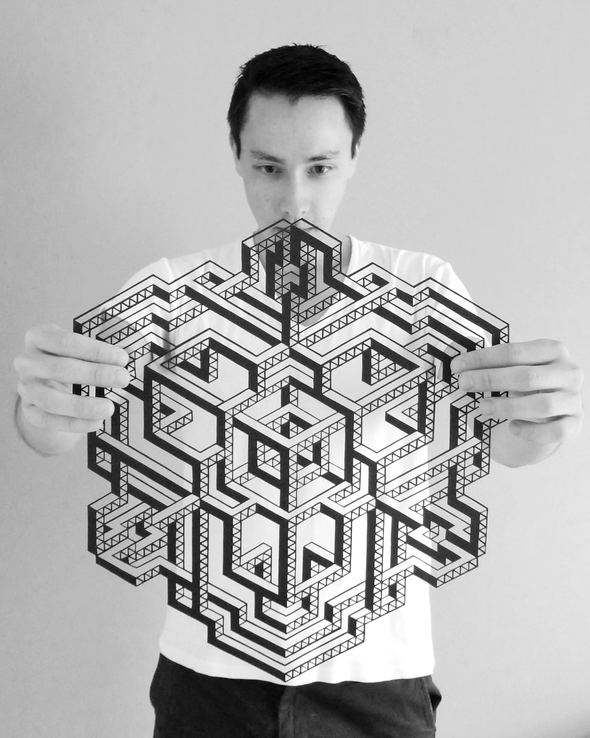 Impossible Geomtery L o Kadota Papercutting Art